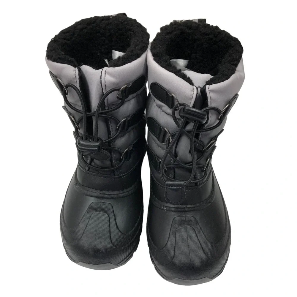 MEMBERS MARK BOYS WINTER FAUR FUR LINED BOOTS 11/12 NEW WITH TAG